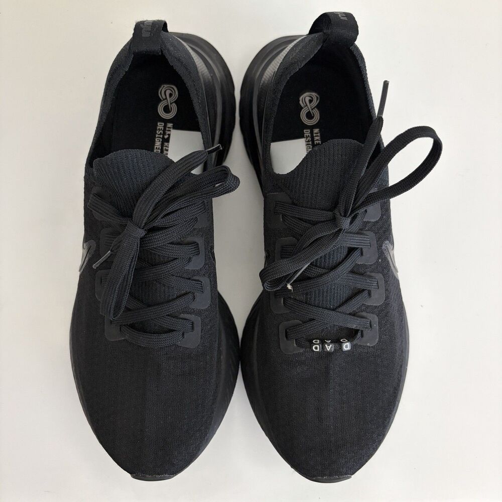 Nike React Infinity Run Flyknit Mens 9.5 Black CD4371-011 - Picture 2 of 11